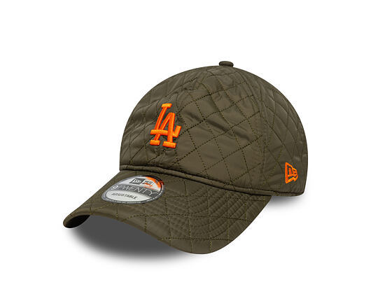 Kappe New Era - MLB Quilted 9TWENTY - LA Dodgers - Green / Orange