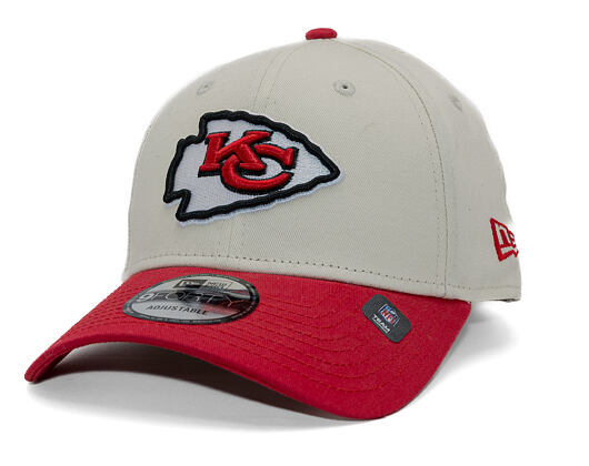Kappe New Era - NFL Wordmark 9FORTY - Kansas City Chiefs - Cream / Team Color