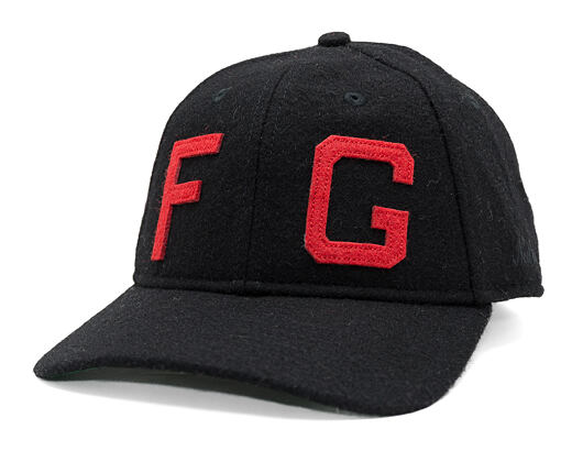 Kappe New Era - Fear Of God - 9FORTY Unstructured Felt Logo - Kansas City Monarchs - Black / Red