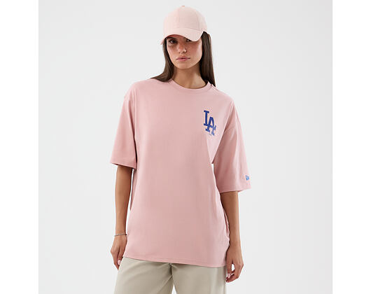 T-Shirt New Era - MLB Cap Graphic Oversized Tee - LA Dodgers - Pink Rouge