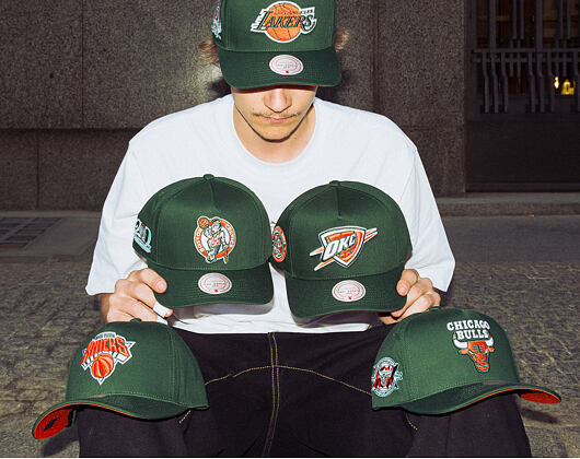 Kappe Mitchell & Ness - NBA - Emerald Slam - New York Knicks - Green/Orange