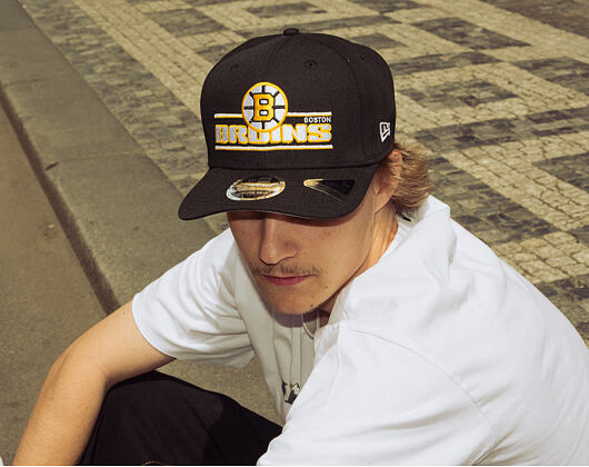 Kappe New Era - NHL Stated 9SEVENTY Stretch-Snap - Boston Bruins - Team Color