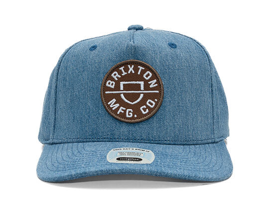 Kappe Brixton - Crest C Mp Snapback - Medium Rinse Denim