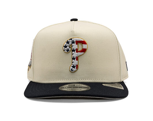 Kappe New Era - MLB "American Flag" 9FIFTY - Philadelphia Phillies - Chrome White