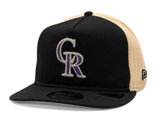 Kappe New Era - MLB "Summer Twine Grained" 9FIFTY - Colorado Rockies - Team Color / Open Market Tan