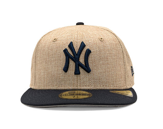 Kappe New Era - MLB "Summer Twine" 59FIFTY - NY Yankees - Team Color / Open Market Tan