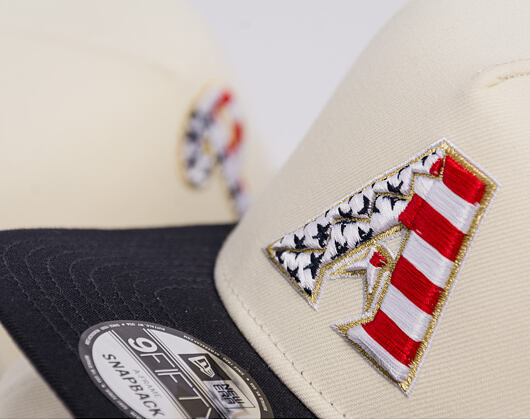 Kappe New Era - MLB "American Flag" 9FIFTY - Arizona Diamondbacks - Chrome White
