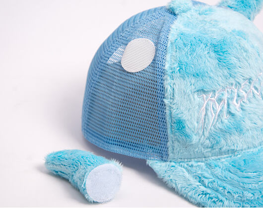 Kappe Reflection Luxury Horny Cap - Baby Blue Horns