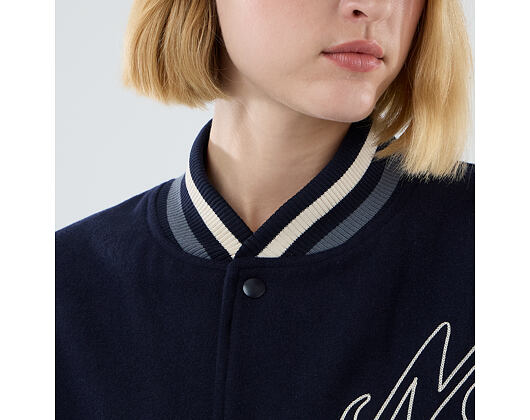 Jacke New Era - Branded Oversized Varsity Jacket - Navy
