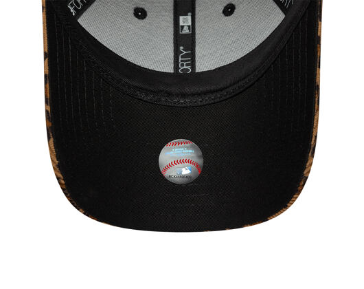Damen Kappe New Era - MLB Leopard Cord 9FORTY - NY Yankees - Stone / Black