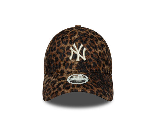 Damen Kappe New Era - MLB Cosy Leopard 9FORTY - NY Yankees - Deep Auburn / Black