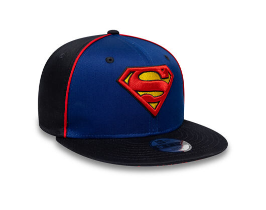 Kinder Kappe New Era - DC Piping 9FIFTY - Superman - Royal / Navy