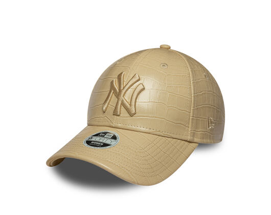 Damen Kappe New Era - MLB PU Pattern 9FORTY - NY Yankees - Stone