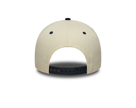 Kappe New Era - MLB Wordmark Suede 9FORTY A-Frame - NY Yankees - Cream / Navy