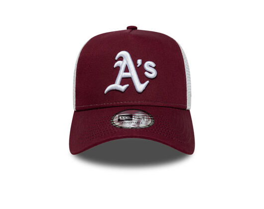 Kappe New Era - MLB Essential 9FORTY A-Frame Trucker - Oakland Athletics - Burgundy
