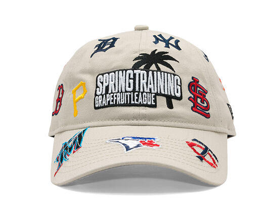 Kappe New Era - MLB Grapefruit League Scatter 9TWENTY - Grapefruit League Logo - Stone