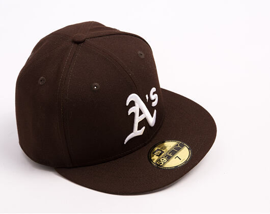 Kappe New Era - MLB Seasonal 59FIFTY - Oakland Athletics - Burnt Wood - Brown