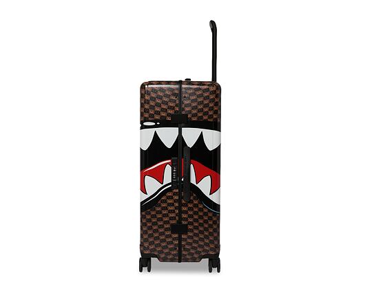 Tasche Sprayground - Sharks In Paris Wtf Bubble Brown Check Full-Size Luggage