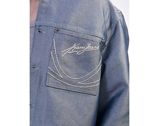 Jeansjacke Karl Kani - Kani Jeans Cropped Silver Denim Jacket