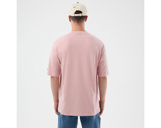 T-Shirt New Era - Branded Beach Graphic Oversized Tee - Pink Rouge
