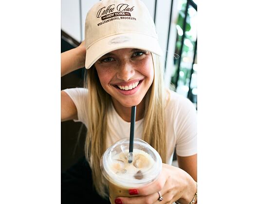 Damen Kappe New Era - Branded Cafe Slogan 9TWENTY - Cream / Deep Auburn