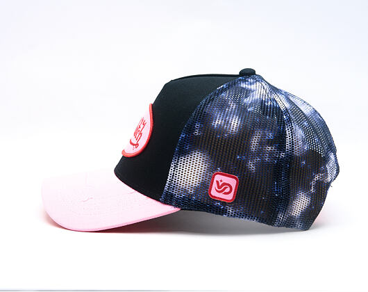 Damen Kappe Von Dutch - Baseball - Galaxy Mesh Patch - Black / Pink