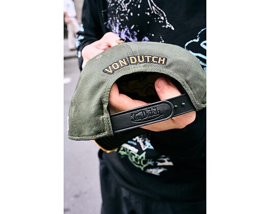 Kappe Von Dutch - Semi Curve - Embroidery Premium - Red / Green