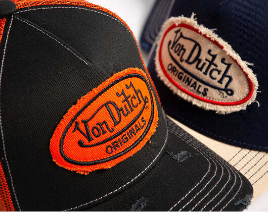 Kappe Von Dutch - Baseball - Vintage Distressed - Orange / Navy