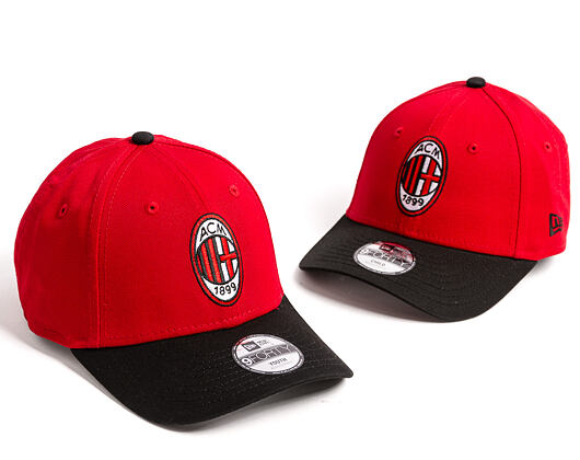 Kinder Kappe New Era - Contrast Stitch 9FORTY - AC MILAN - Scarlet