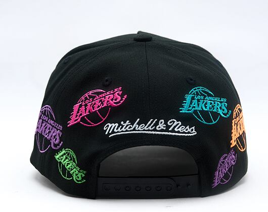 Kappe Mitchell & Ness - NBA 404 Club Neon Pro Snapback - Los Angeles Lakers - Black