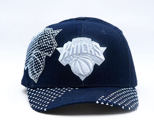 Kappe Mitchell & Ness - NBA Run Stitch Pro Snapback - New York Knicks - Blue