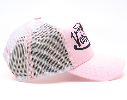 Damen Kappe Von Dutch - Trucker - Love Patch - Light Pink
