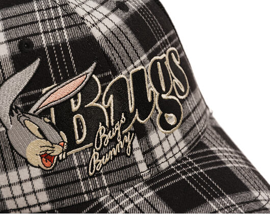 Kappe Capslab - Looney Tunes Trucker - Bugs Bunny Script Checkered - Black / White