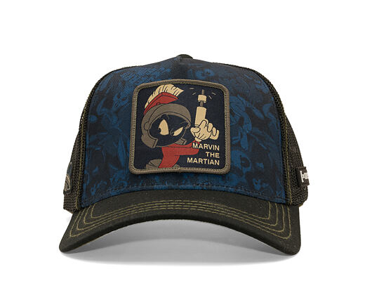 Kappe Capslab - Looney Tunes Trucker - Marvin the Martian Print - Navy / Black