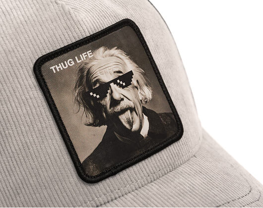 Kappe Capslab - Einstein Thug Life Trucker - Grey Corduroy / Black