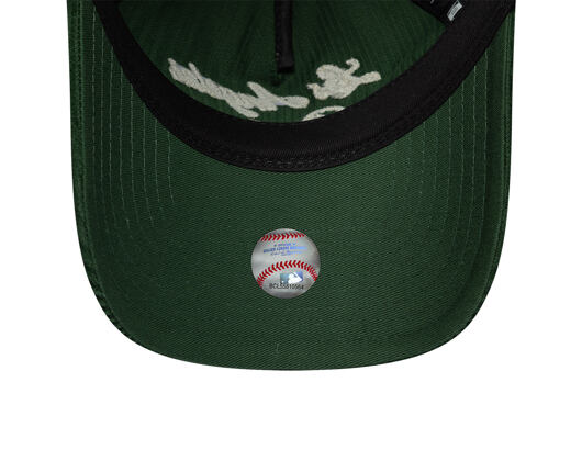 Kappe New Era - MLB Cord Script 9TWENTY A-Frame - LA Dodgers - Cilantro Green