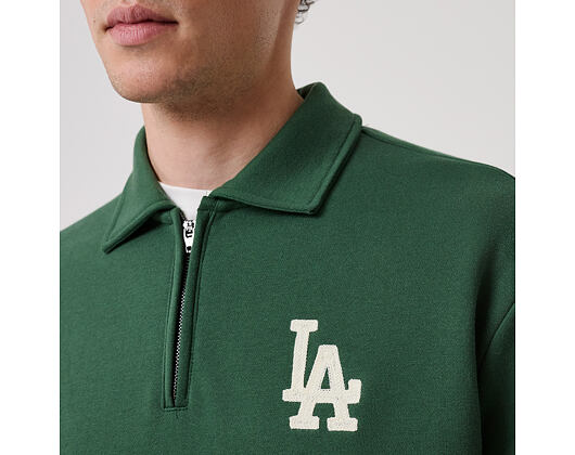 Pullover New Era - MLB Quarter Zip - LA Dodgers - Cilantro Green