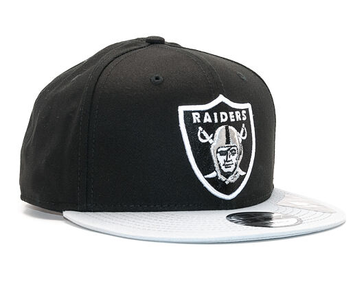 Kappe New Era Cotton Block 3 Oakland Raiders Schwarz/Grau Snapback