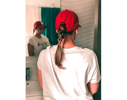 Kappe New Era - MLB Essential 9FORTY - NY Yankees - Scarlet / White