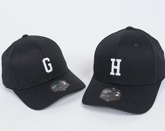 Kappe State of WOW ALPHABET - Hotel Baseball Cap Crown 2 Black/White Strapback