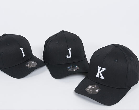 Kappe State of WOW ALPHABET - India Baseball Cap Crown 2 Black/White Strapback