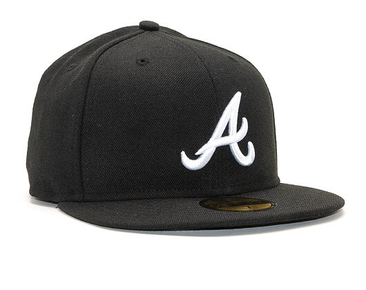 Kappe New Era - 59FIFTY Basic - Atlanta Braves - Black / White