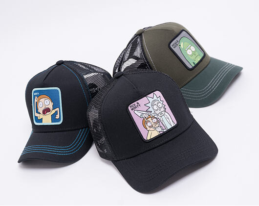 Kappe Capslab - Trucker Rick und Morty - Schwarz / Lila