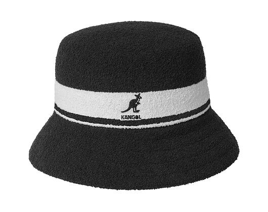 Hut Kangol Bermuda Stripe Bucket Black