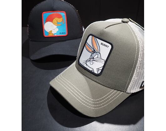 Kappe Capslab - Trucker Looney Tunes - Bugs Bunny - Olive / White