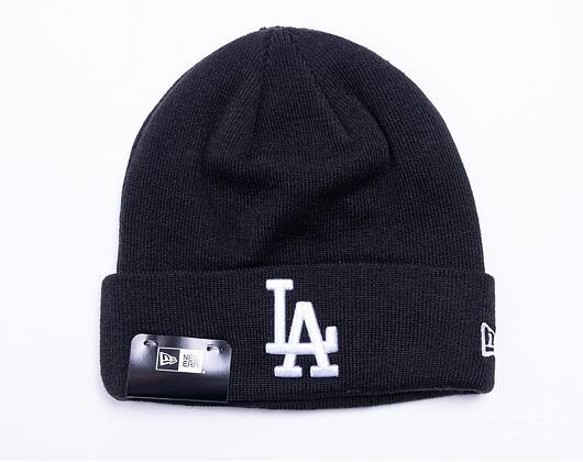 Mütze New Era Essential Cuff Knit - LA Dodgers - Black / Optic White
