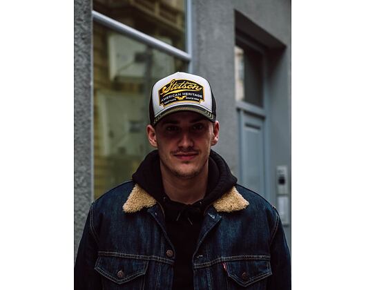 Kappe Stetson - Trucker Cap American Heritage - Black/White