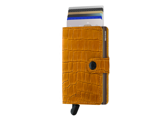 Geldbörse Secrid Miniwallet Cleo Ochre/Brown