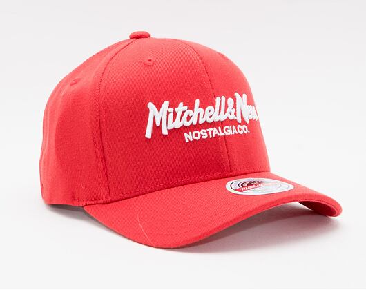 Kappe Mitchell & Ness - Branded Pinscript Classic Red - Scarlet / White