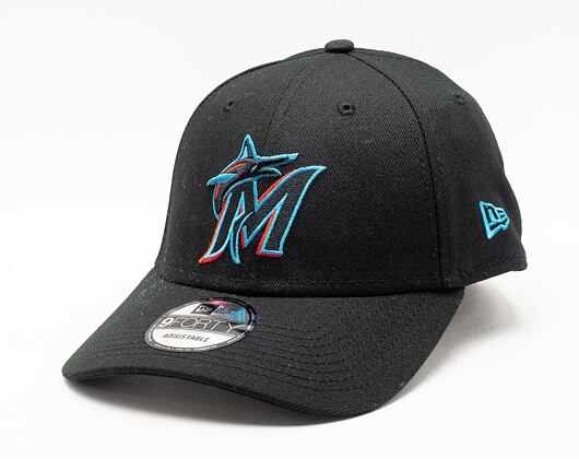 Kappe New Era 9FORTY MLB The League 19 Miami Marlins Strapback Game Logo